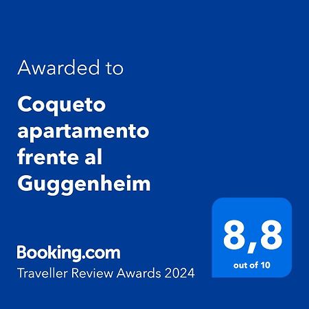 Coqueto Apartamento Frente Al Guggenheim Bilbao Exteriör bild